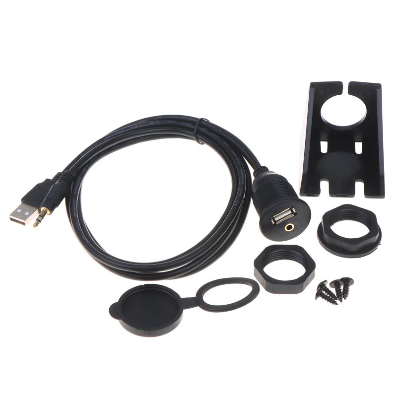 Flush Mount Panel Extension Cable Male to Female Waterproof Dashboard Cord for Boat Marine Outdoor Electrical Connection