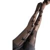 Schwarze Seiden Schleife Netzstrümpfe mit Spitze - Japanischer Stil Sexy Strumpfhose