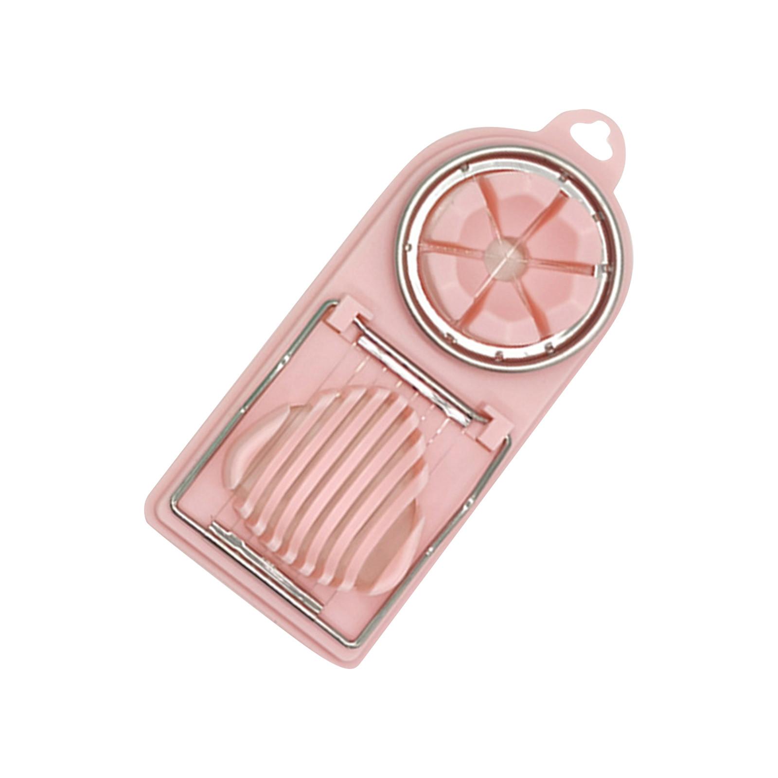 

Измельчитель яиц, безопасный и простой в использовании измельчитель продуктов, резак для яиц, клубники и многого другого для украшения и любимых блюд One Size розовый