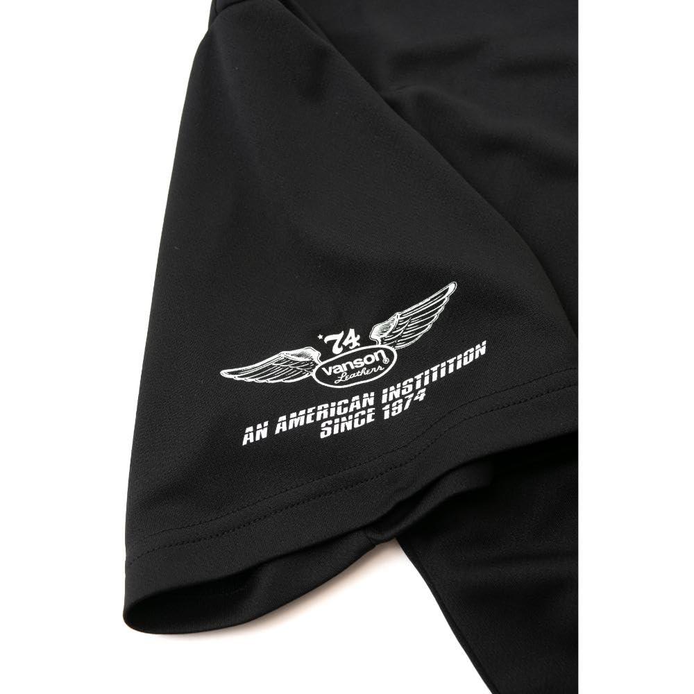 Vanson Streetwear Mesh T-Shirt, Black