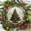 Vintage Christmas Tree Metal Wall Sign Indoor Outdoor Festivity Home Decor