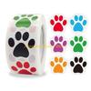 F26C 500pcs Paw Print Stickers Dog for Cat Labels Sticker for Laptop Reward Teacher Student Stationery