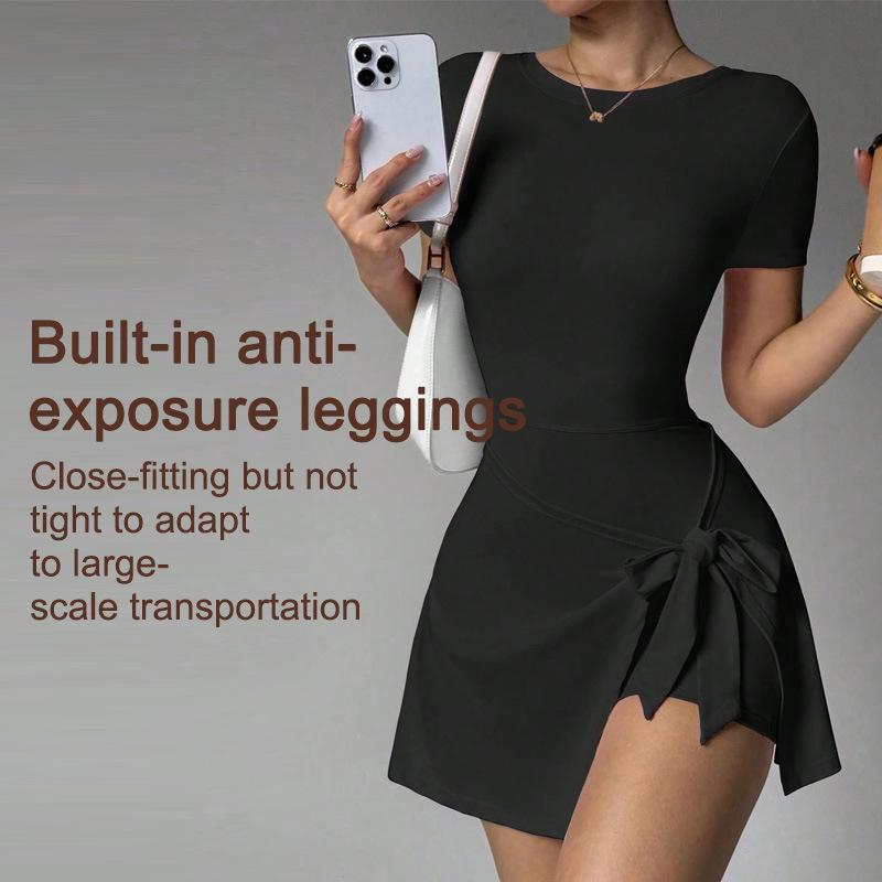 Women's Casual Yoga & Sports Skirt - Spring/Summer Beautiful Back Two-Piece for Golf & Tennis