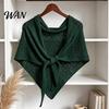 Travel Photography Shawl Women Knitted Triangle Shawl, Soft Wool Blend Pashmina Wrap, Lightweight Hollow Texture Scarf for Spring Autumn Layering And