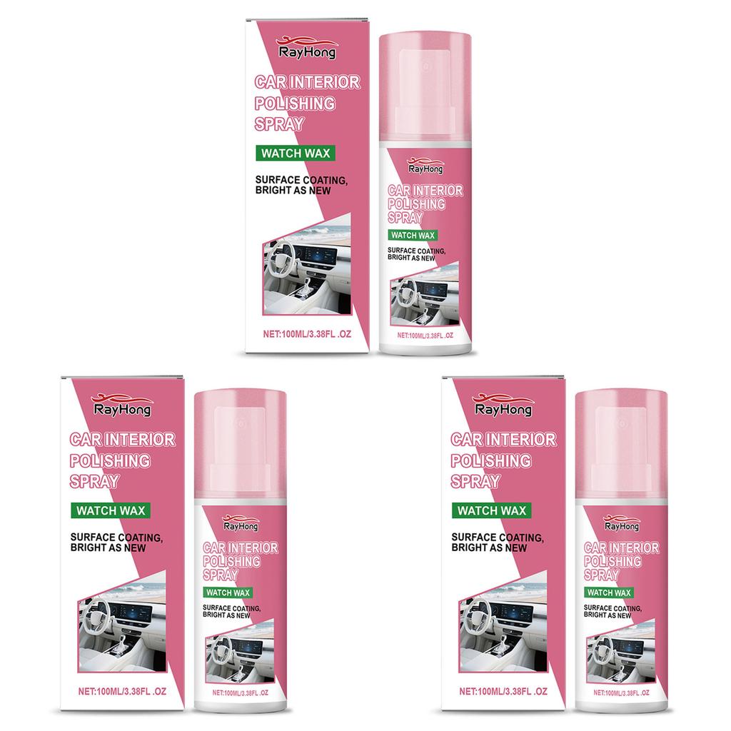 100ml Car Cleaning Polishing Cleaner For Cars Polishing Cleaner Car Interior Long-Lasting Gloss For Door Panels Car Seats