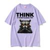Think It's Not Illegal Yet Funny Raccoon Meme T ShirtUnisex Fashion Humor Short Sleeve T-shirts Casual O-Neck Cotton T-shirt