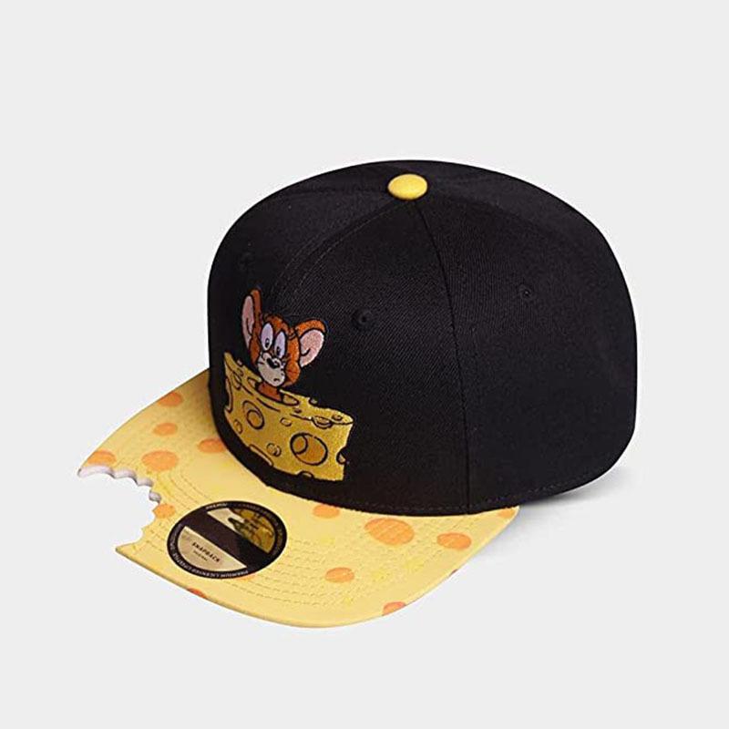 

Adult Casual Sports Flat Edge Baseball Cap Cartoon Missing Corner Bite Fashionable Hat