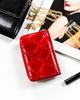 Women's wallet made of genuine leather with a snap and zipper closure - Peterson