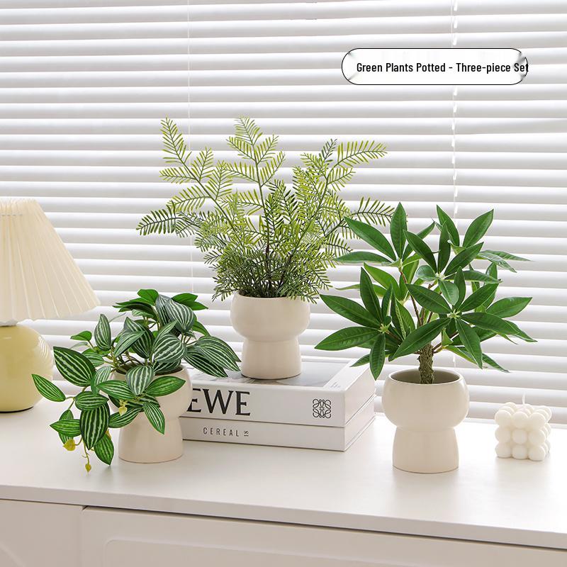 Artificial Bionic Potted Plant for Living Room Table or TV Cabinet