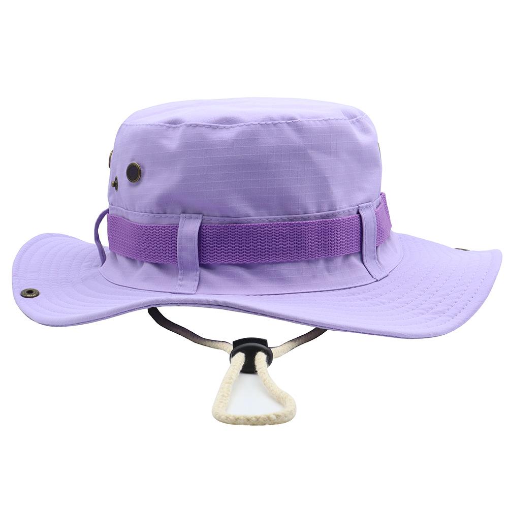 Outdoor Men's Solid Big Eaf Sun Hat Bucket Hat -UV Protection Women Bucket Hat Summer Hiking For Fishing Camper Camp Cap