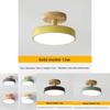 Minimalistische nordische LED-Deckenleuchte mit Holzkörper für die Beleuchtung von Hausfluren