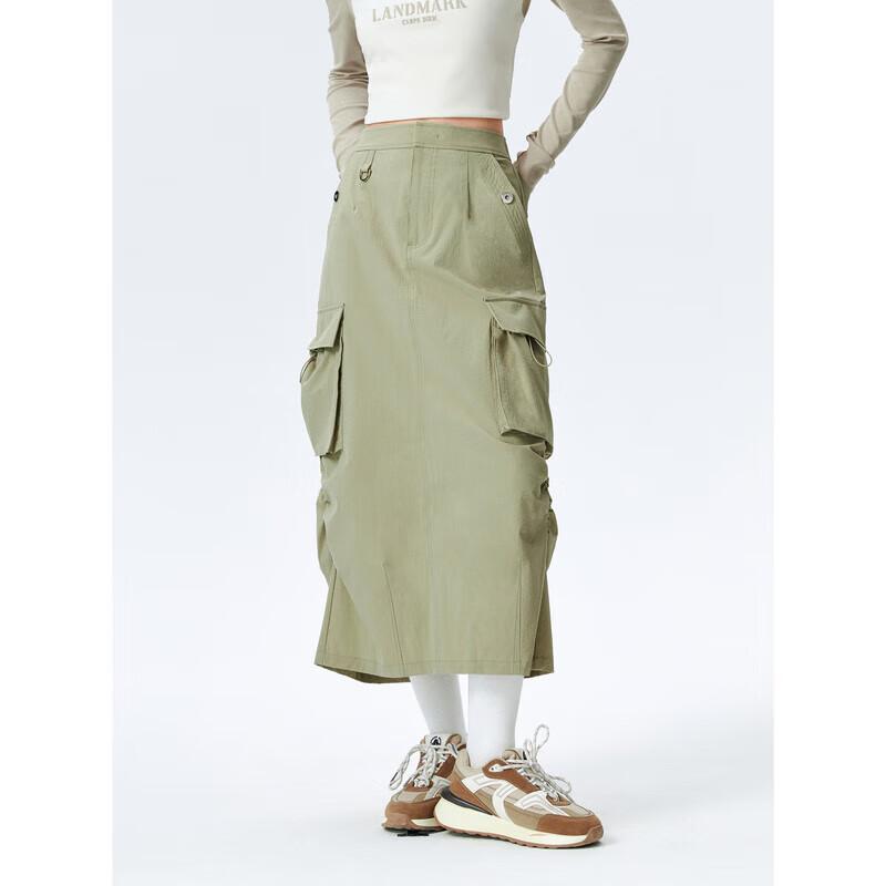 PEACEBIRD Women s Retro Workwear Midi Skirt M