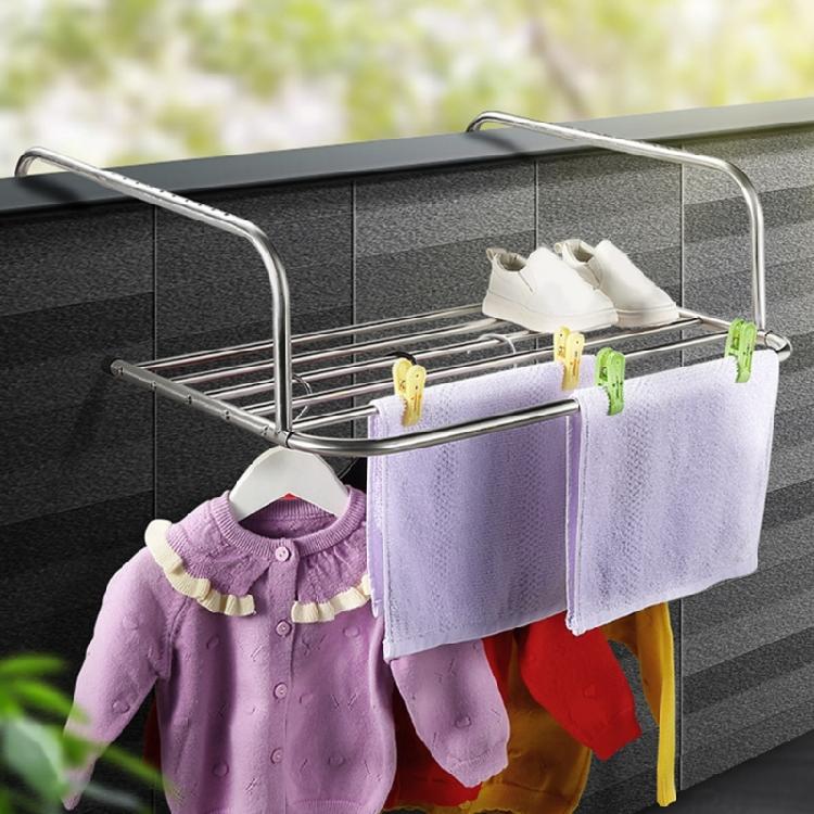 Stainless Steel Folding Drying Rack Collapsible Clothes Towel Bath Towel Shoe