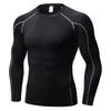 Men's PRO Quick-Dry Long Sleeve Sports Tights for Running, Training, and Basketball
