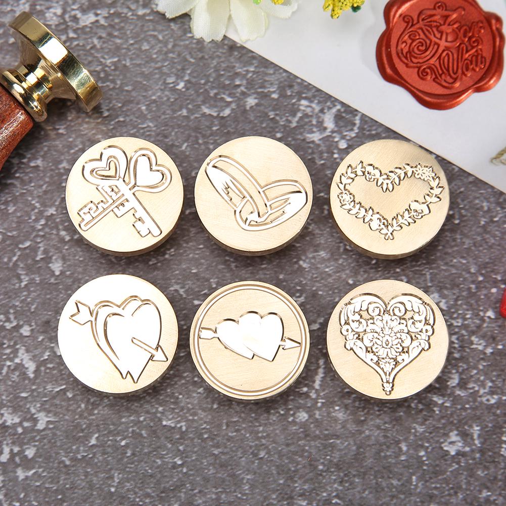Paint Wax Seal Stamp for Birthday Card Stamps Hot Sale Roses Retro DIY Envelopes Crown Accessories Classical Parties
