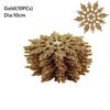 10cm Christmas Glitter Snowflake DIY Craft Hanging pendant Christmas Tree Decor Charming Bling Festival Party Supplies