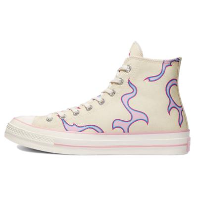 Golf Le Fleur x 1970er Chuck Taylor All Star "Flames" Trendige Vielseitige High-Top Espadrilles Unisex Flammen Violett