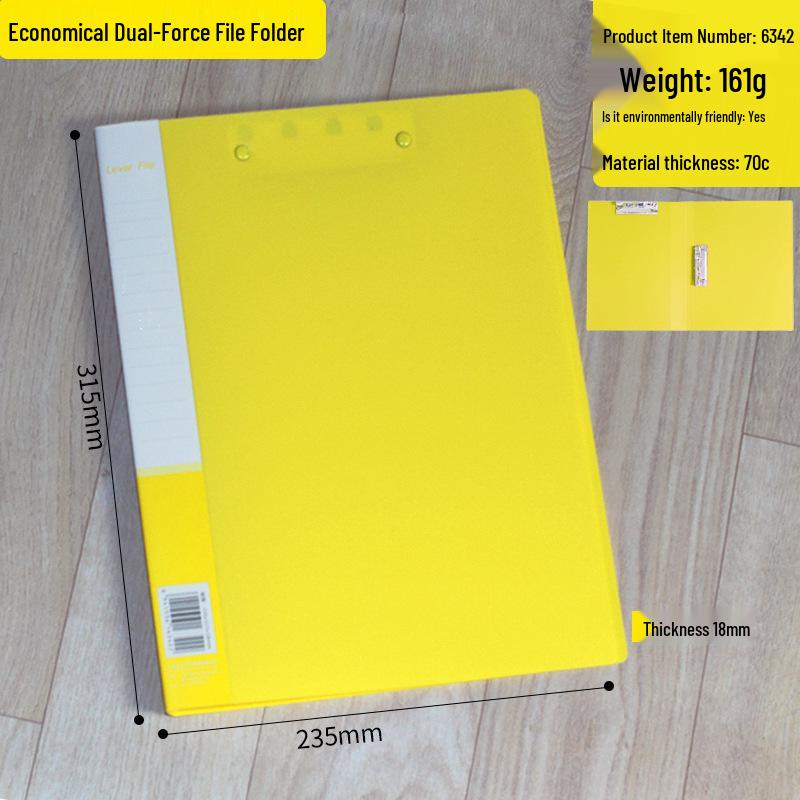 A4 Multi-color Thick Double Clip Document Holder for Office