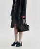 Kimzisu Ruched Belt Tote Bag _ Black
