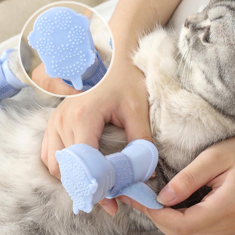 1Set Comfortable Waterproof Durable Outdoor Soft Holidays Pet Rain Boots Rubber Anti Slip Taking Photos Breathable Multiple Sizes