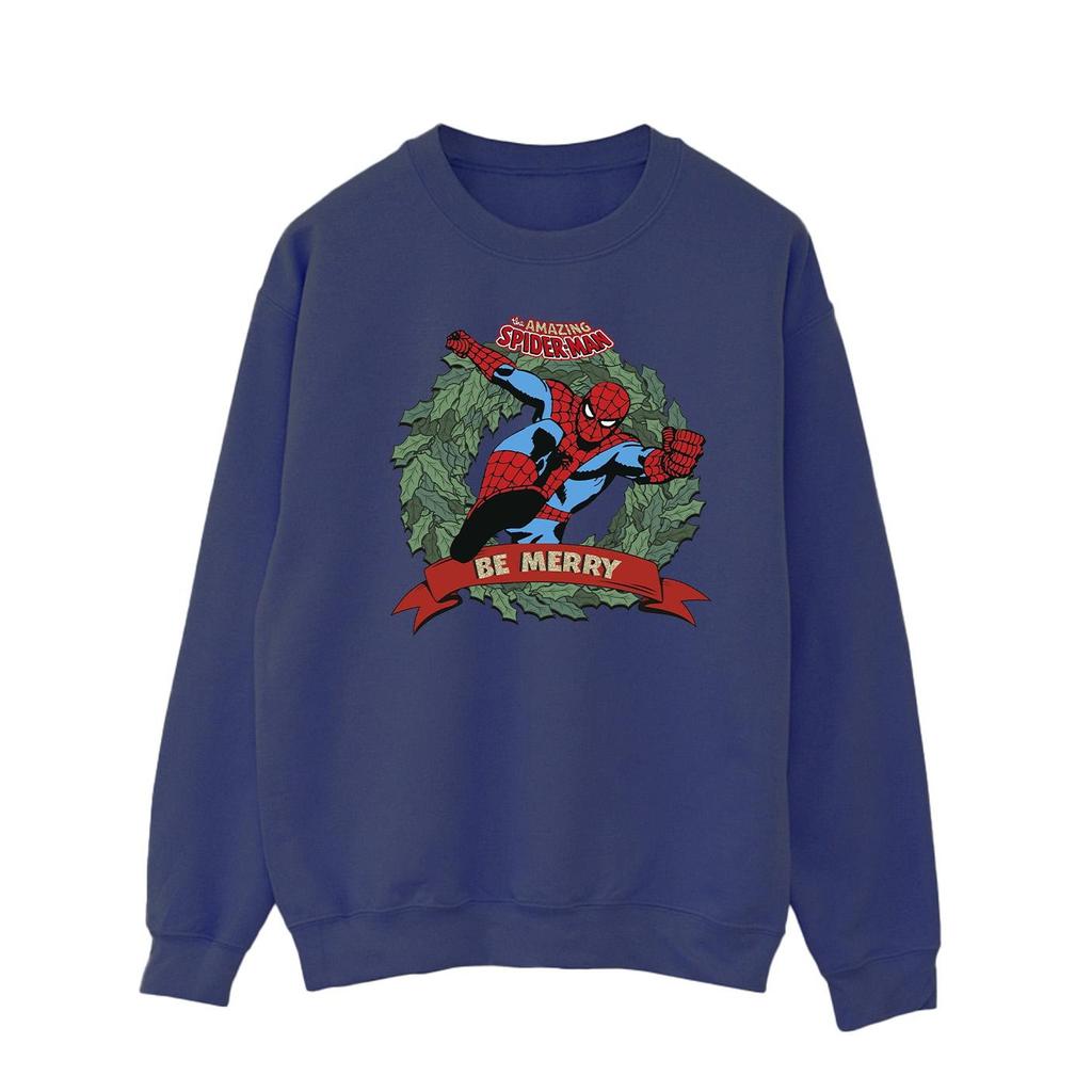 Spider-Man Mens Be Merry Sweatshirt