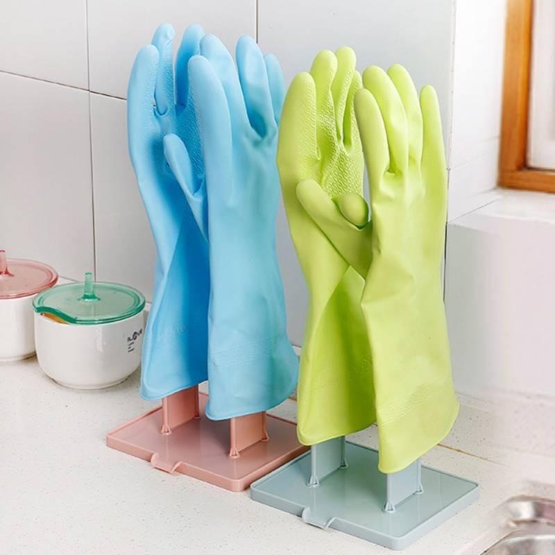 Creative Plastic Multi-purpose Portable Glove Rack For Kitchen Storage Blue