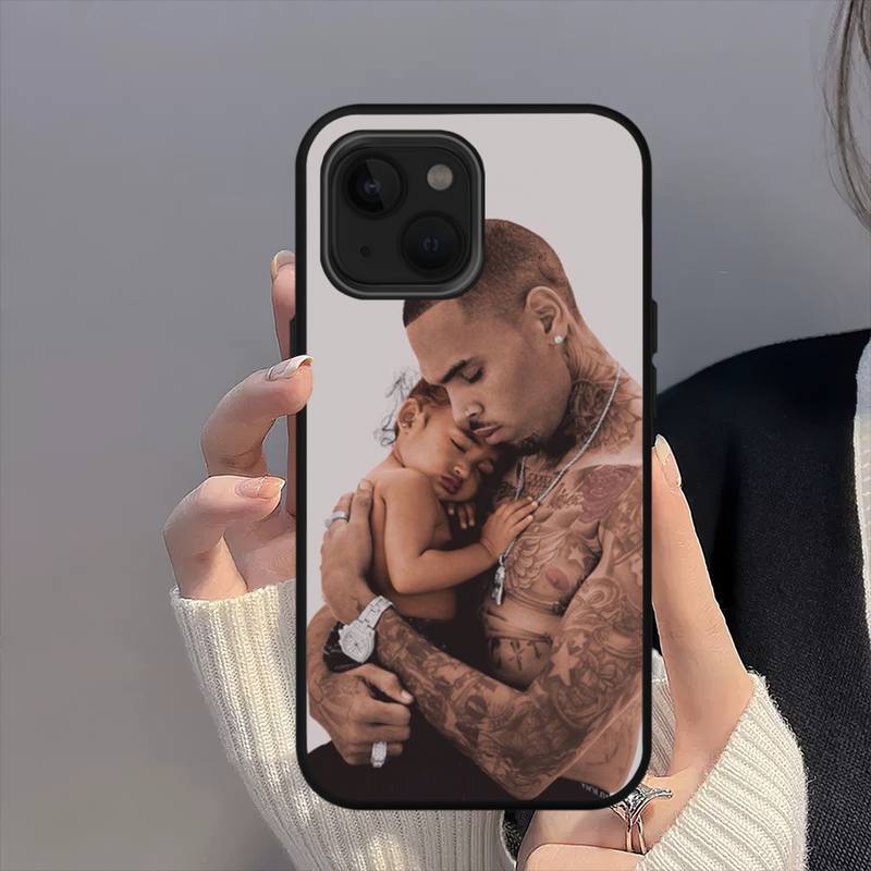Chris Brown Rapper Breezy Phone Case For iPhone 11 12 Mini 13 14 15 Pro XS Max X 8 7 Plus SE XR Shell