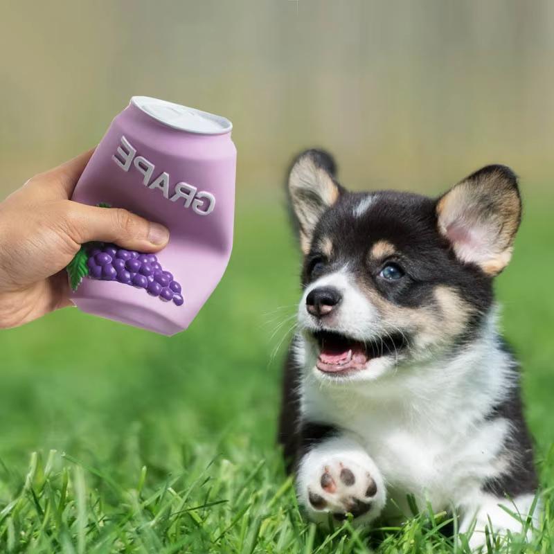 1/4pcs Plush Dog Chew Sound Soft Drink Bottle Toy Funny Bite-Resistant Squeaky Relieve Boredom Pet Toy Accessories