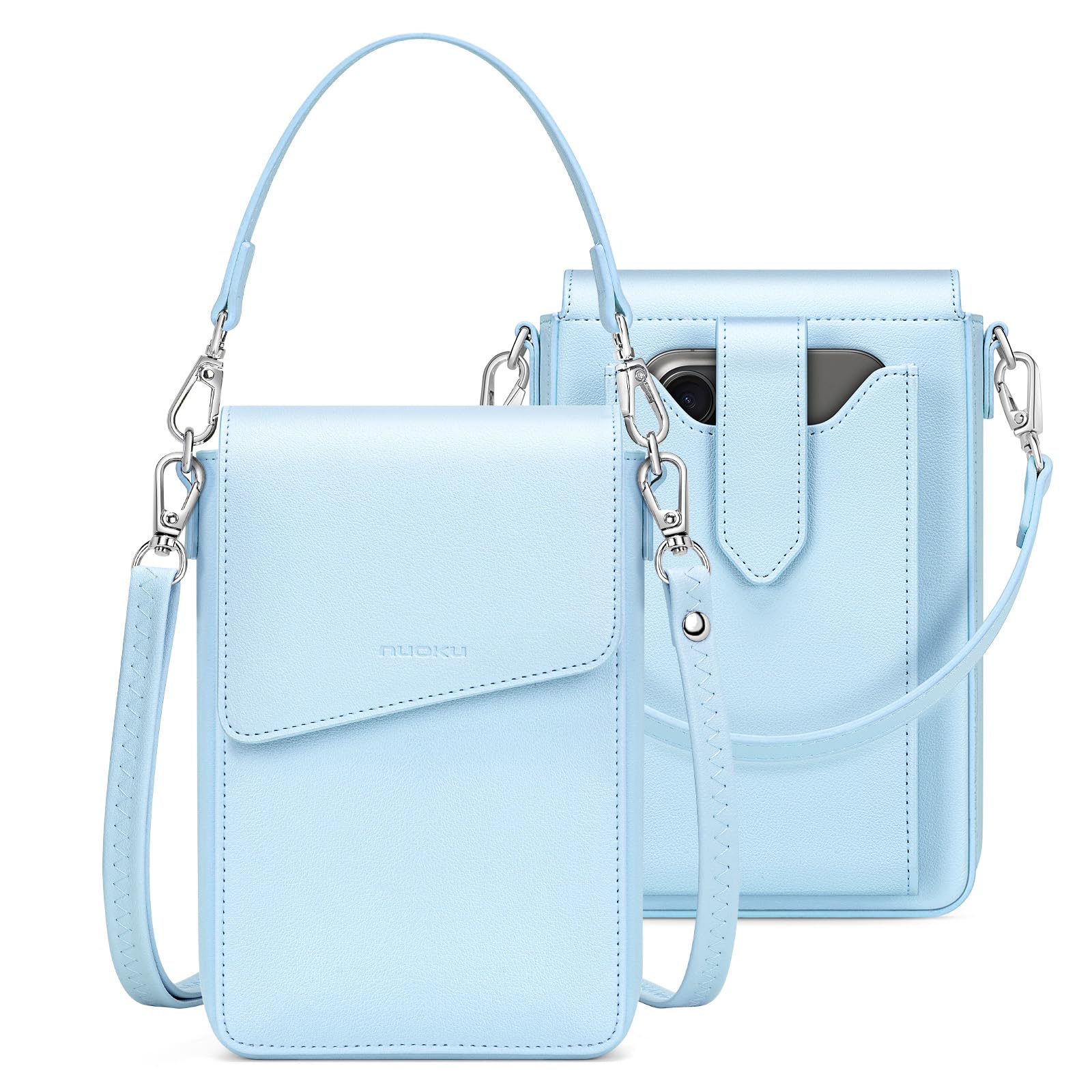 

Чохол для смартфона шкіряний на плече популярний і милий чохол для смартфона, який поставляється з 2 ремінцями [nuoku] жіночий, клатч, гаманець, кросбоді, сумка,