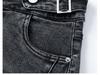 Women's High-Waist Denim Slit Midi Skirt, Slimming Elastic, No Lining - Spring/Summer Fashion