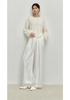 Women's Gray Sequin Stripe Round Neck Loose Knit Sweater - Autumn/Winter Style