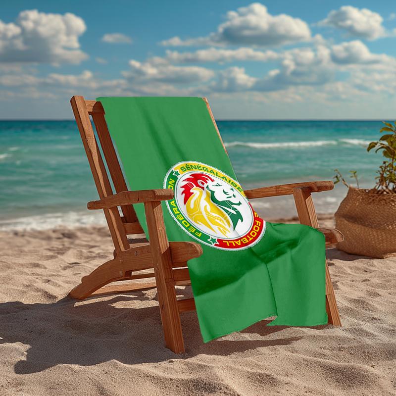 Senegal Fashion Beach Towel: Ideal for Summer Adventures Soft, Absorbent and Quick Drying Suitable for Swimming and Bathing
