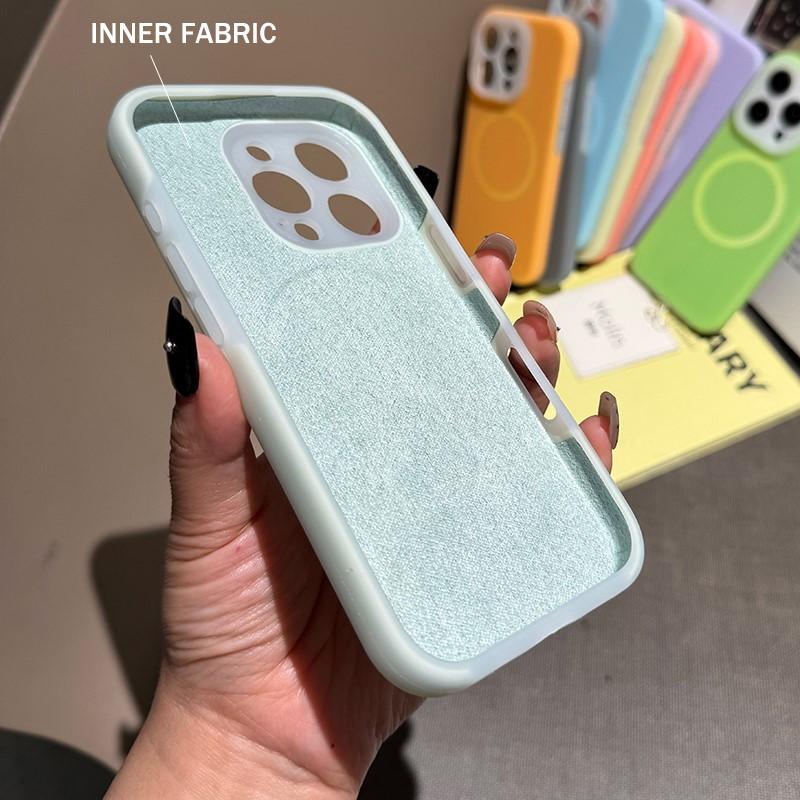 Luxury Jelly Candy Liquid Silicone For Magsafe Case for iPhone 16 15 14 Plus   11 Pro Max Magnetic Soft Shockproof Cover