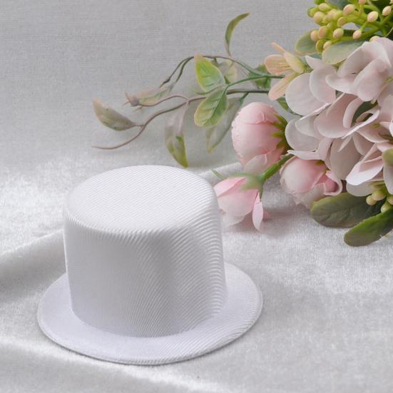 Mini Top Hat 9cm EVA Baby Toppers for Dolls Crafts Black/White Pet Costume Accessory