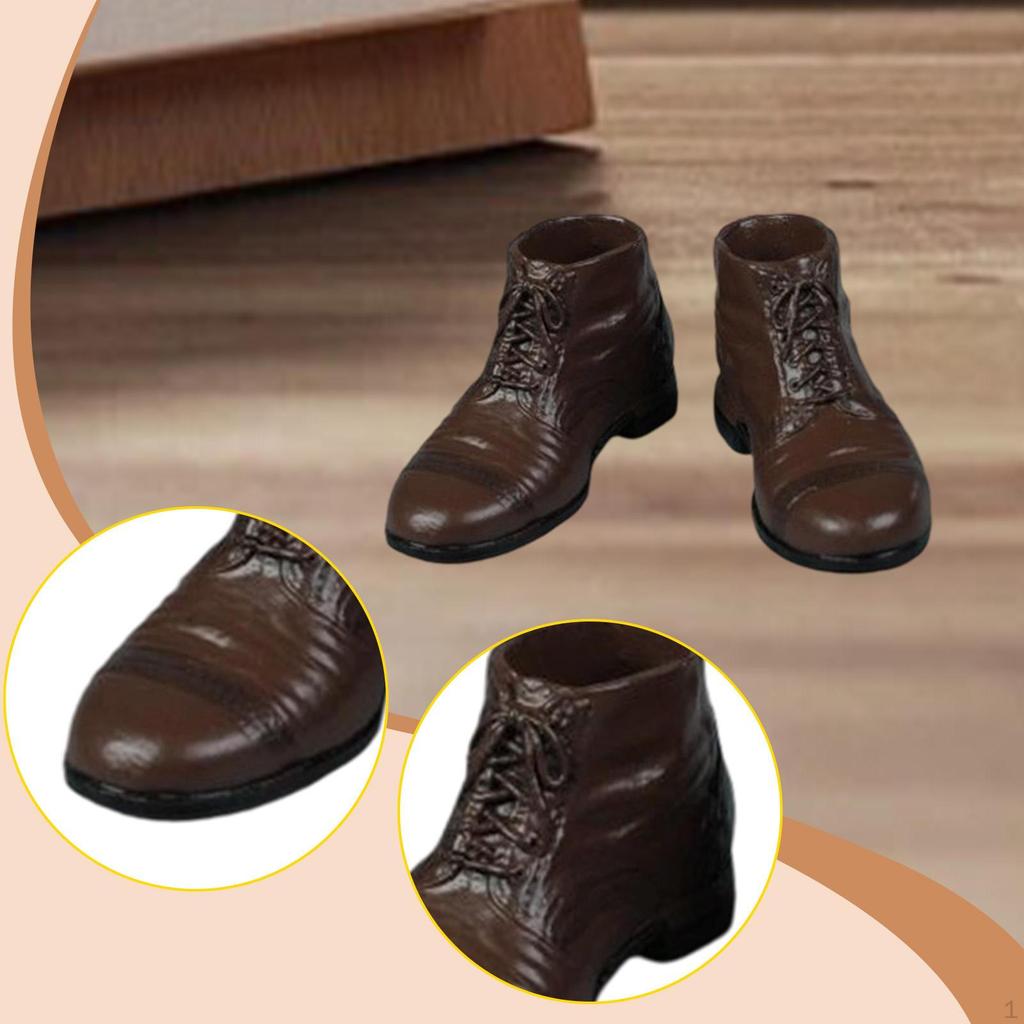 1/6 Male Figure Shoes 12 inch Action Leather Miniature Fashionable Collectible Toy
