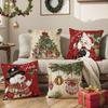 Christmas Pillowcases, Holiday Decorations, Living Room Sofa Cushion Covers, Bedroom Pillow Covers(Without Pillow Core)