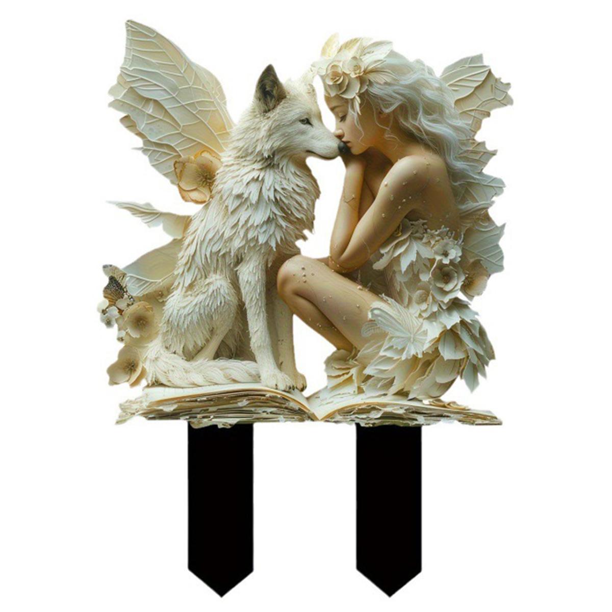 Сказочный Бохо Стиль Садовый Колышек Акриловый Садовый Колышек Статуя Водонепроницаемый Декор Сцены A