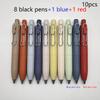 9/10Pieces Set Portable Mini 0.5Mm Core Quick Drying Neutral Pen Cute Carbon Pen Durable Bullet Tip Pen Students School Supplies