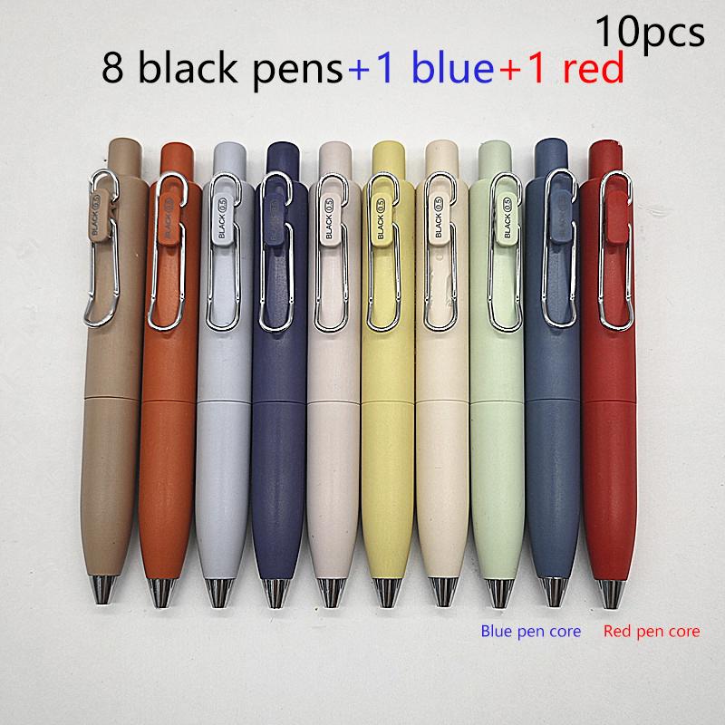 9/10Pieces Set Portable Mini 0.5Mm Core Quick Drying Neutral Pen Cute Carbon Pen Durable Bullet Tip Pen Students School Supplies