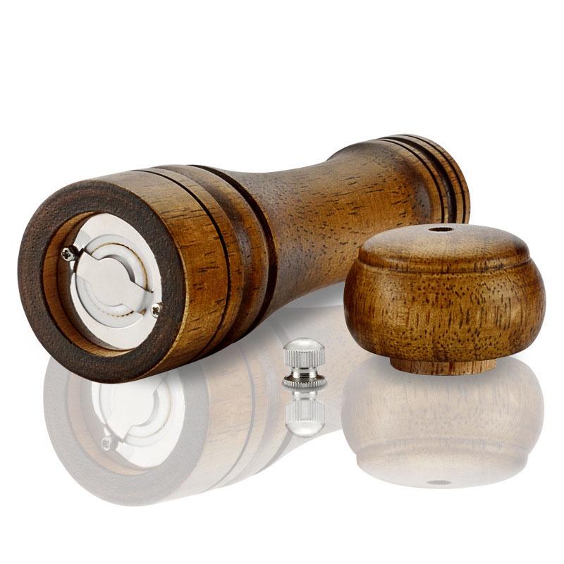 Cooking And Salt Pepper Grinder Hand Movement Oak Wood Pepper Mill Tool Kitchen
