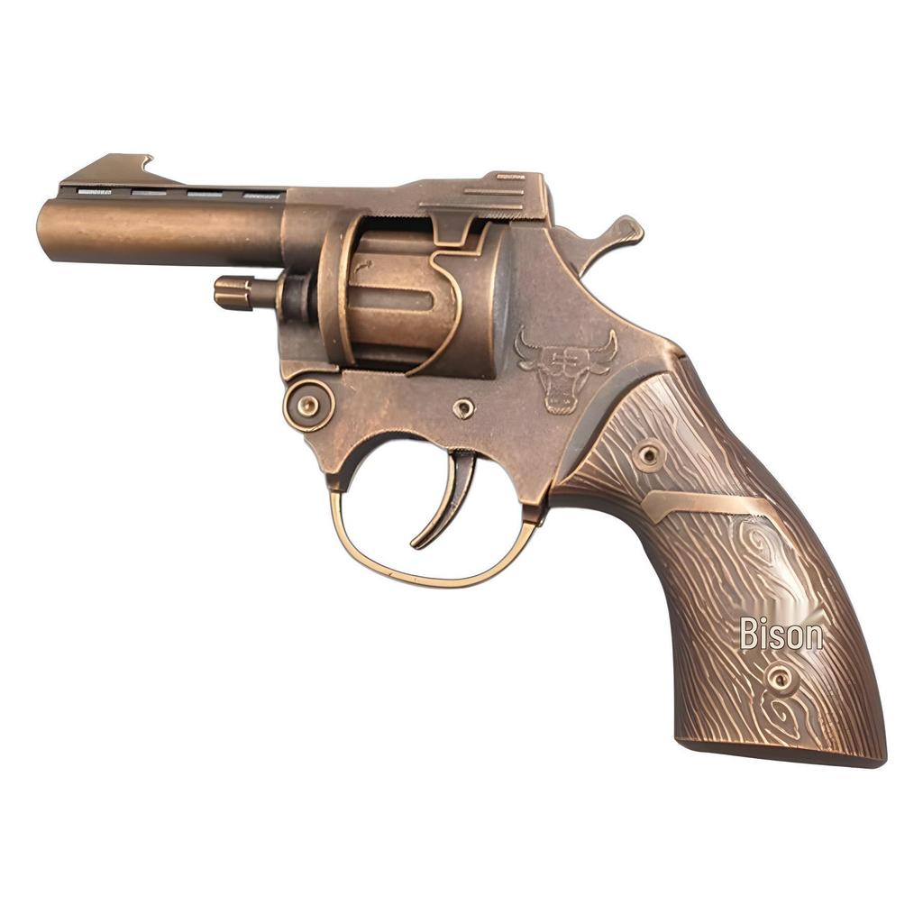 Nostalgic Metal Cap Gun Alloy Revolver Toy for Kids