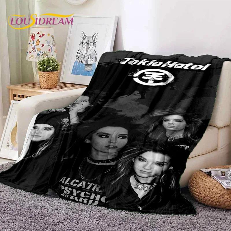 Rock Band Tokio Hotel Bill Kaulitz Soft Flannel Blanket for Bed Bedroom Sofa Picnic,Throw Blanket for Cover Outdoor Leisure Gift