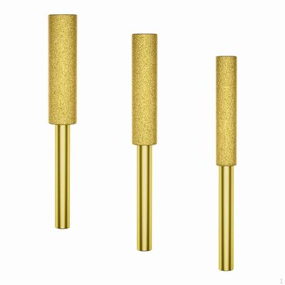 Affûteurs de scie à chaîne en diamant 3x, affûtage de bavures de remplacement portables à haute dureté