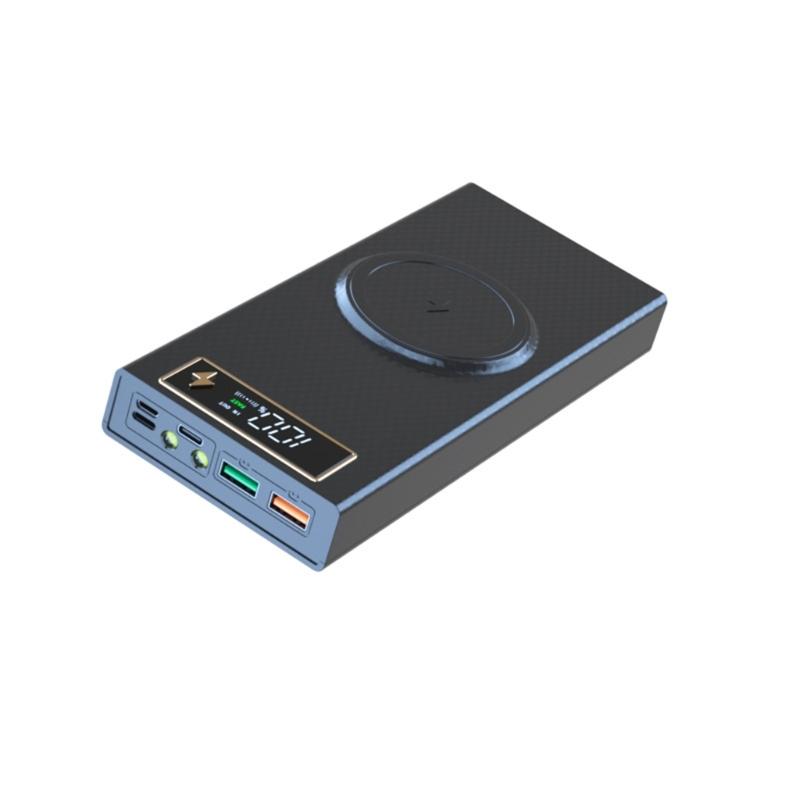 8x18650 Battery Storage Box PD Quick Charge Power Bank Case Support Wireless Charging/Quick Charging Functions