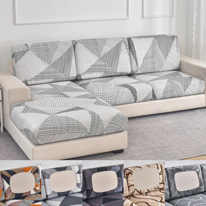 Funda de Cojín para Sofá de 1/2/3/4 Plazas Funda Elástica para Sofá Funda para Asiento de Sofá Protector de Muebles Estampado Floral