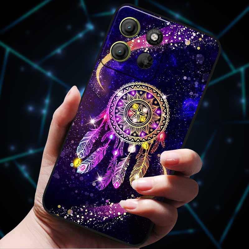 For Moto G15 4G Case Painted Cats Soft Silicone Lovely Back Case for Motorola Moto G15 Power G 15 Phone Cover MotoG15 etui Funda