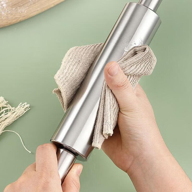 Edelstahl Nudelholz Set