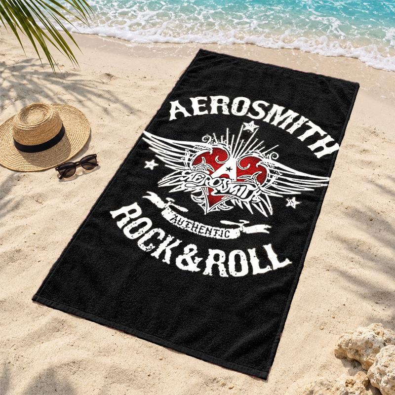 Aerosmith Microfiber Beach Towel Quick Dry Sand Free Lightweight Beach Towels for Travel Swimming Camping
