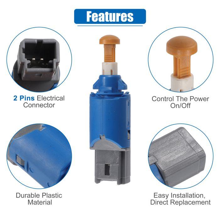 Interrupteur de feux frein X AUTOHAUX Interrupteur De Feu Stop Pour Vauxhall Movano Mk2 2010 Et Plus Récent No.2532000Q0B