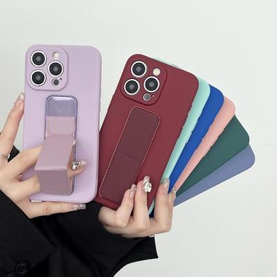 Pro iPhone 15 14 13 Pro Max Case Pásek na zápěstí Magnetický stojánek Kickstand Silikonové ochranné pouzdro pro iPhone 11 12 XS 7 8 Podpora